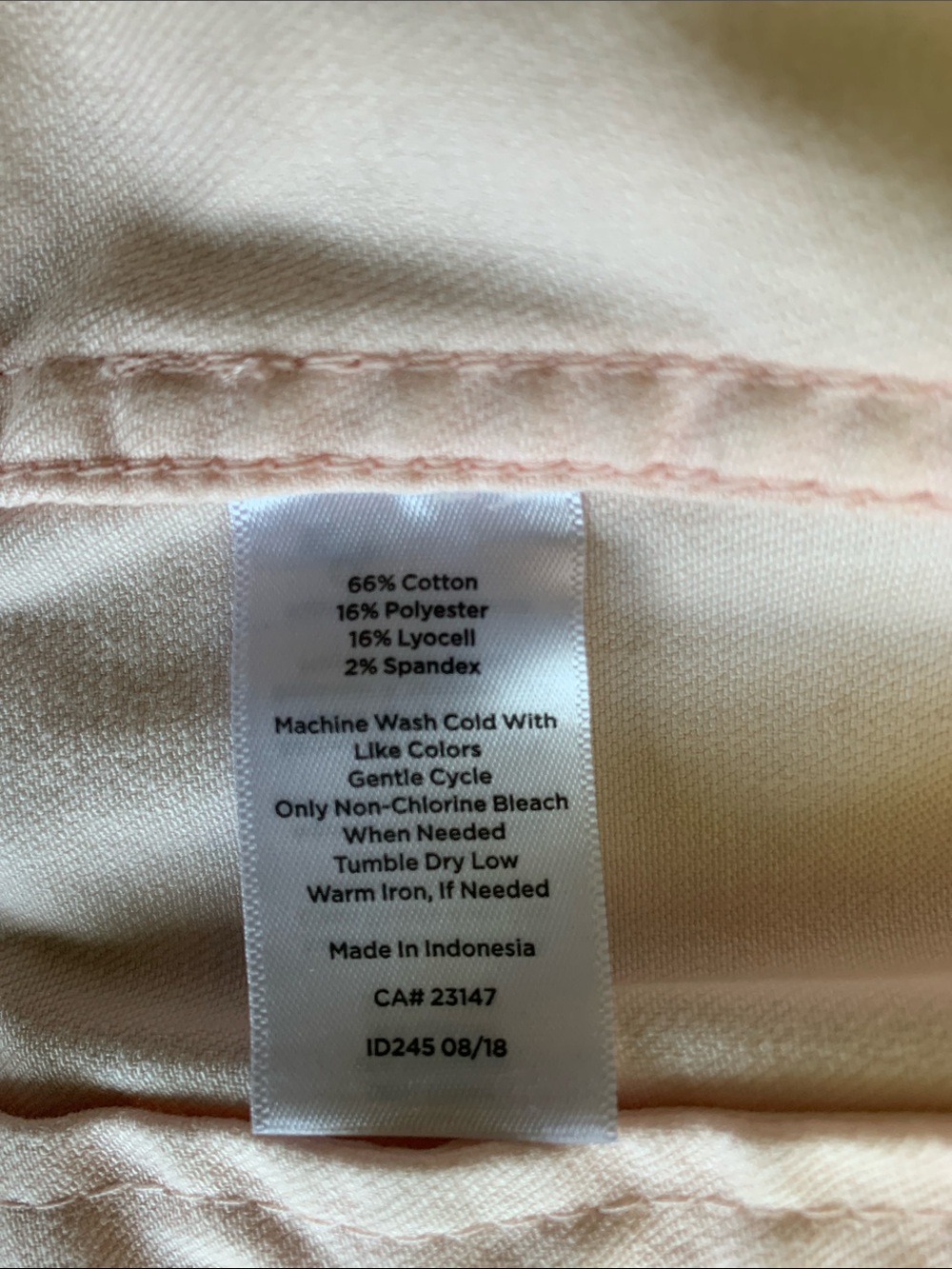 Talbots Pastel Pink Denim Jacket Size 4P - Picture 6 of 9